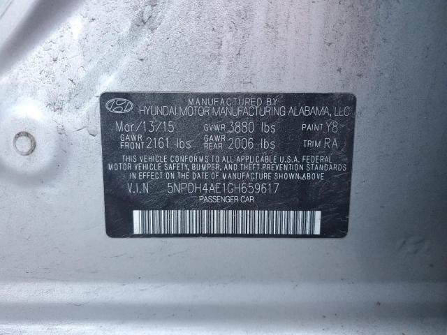 Photo 11 VIN: 5NPDH4AE1GH659617 - HYUNDAI ELANTRA SE 