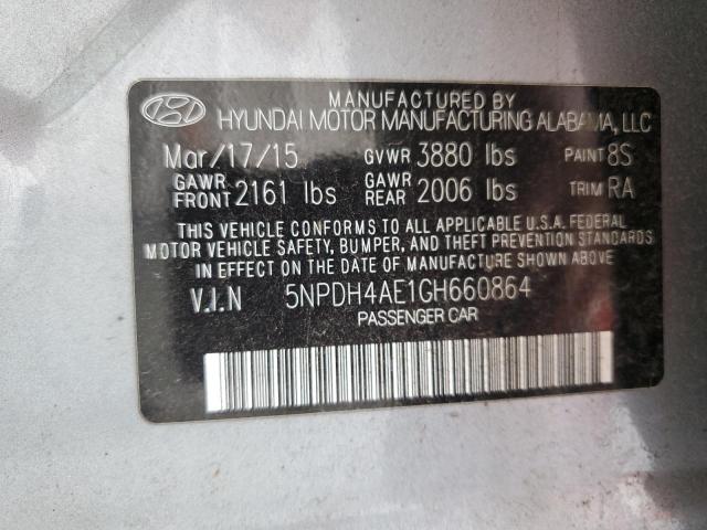 Photo 11 VIN: 5NPDH4AE1GH660864 - HYUNDAI ELANTRA 