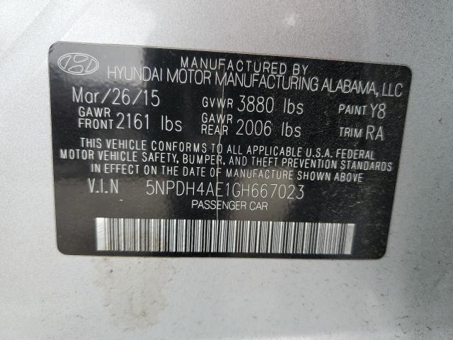 Photo 11 VIN: 5NPDH4AE1GH667023 - HYUNDAI ELANTRA 