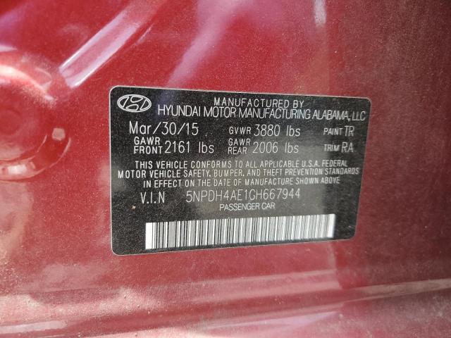 Photo 11 VIN: 5NPDH4AE1GH667944 - HYUNDAI ELANTRA SE 