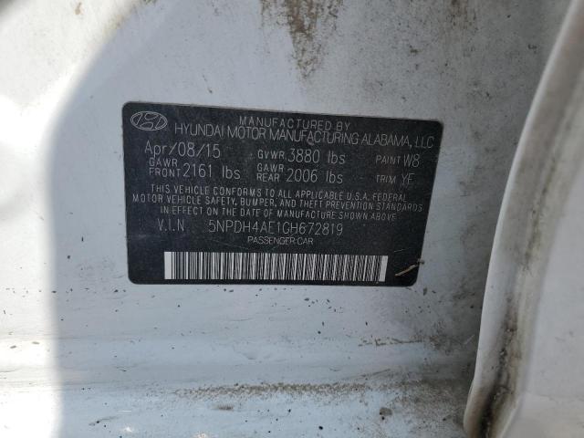 Photo 11 VIN: 5NPDH4AE1GH672819 - HYUNDAI ELANTRA 