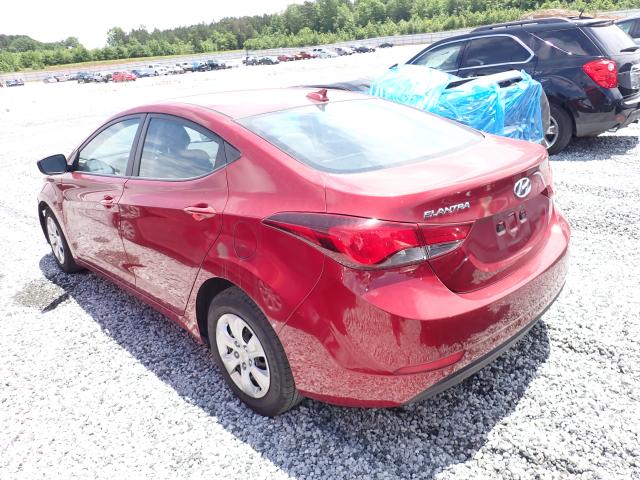 Photo 2 VIN: 5NPDH4AE1GH677292 - HYUNDAI ELANTRA SE 