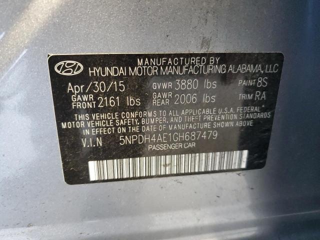 Photo 11 VIN: 5NPDH4AE1GH687479 - HYUNDAI ELANTRA 