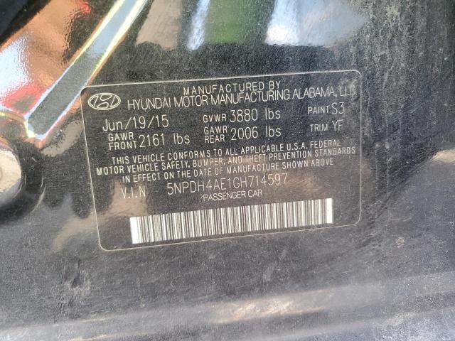 Photo 11 VIN: 5NPDH4AE1GH714597 - HYUNDAI ELANTRA SE 