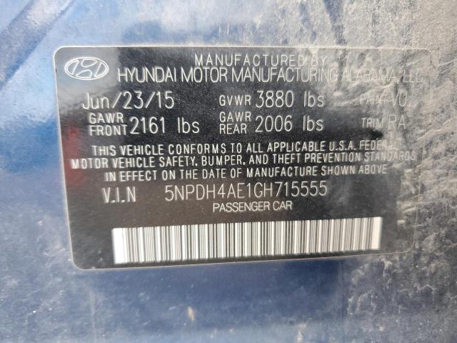 Photo 11 VIN: 5NPDH4AE1GH715555 - HYUNDAI ELANTRA 