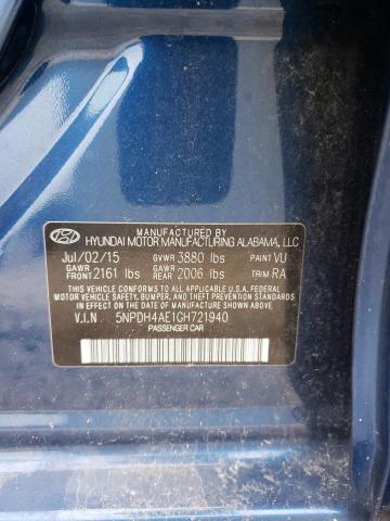 Photo 12 VIN: 5NPDH4AE1GH721940 - HYUNDAI ELANTRA SE 