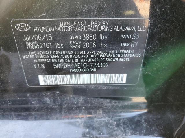 Photo 11 VIN: 5NPDH4AE1GH723302 - HYUNDAI ELANTRA 