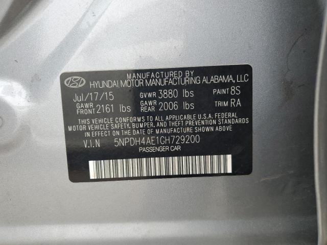 Photo 11 VIN: 5NPDH4AE1GH729200 - HYUNDAI ELANTRA SE 