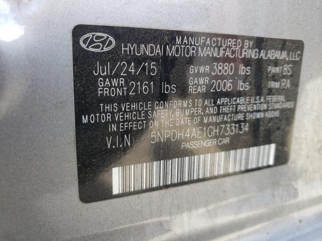 Photo 9 VIN: 5NPDH4AE1GH733134 - HYUNDAI ELANTRA SE 