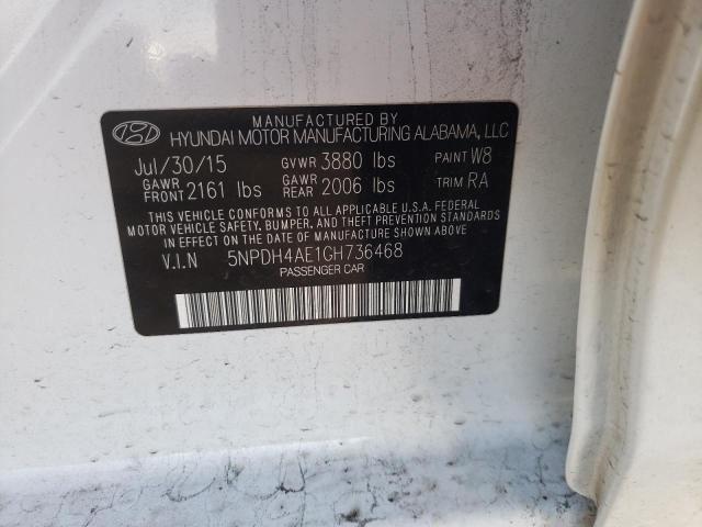 Photo 11 VIN: 5NPDH4AE1GH736468 - HYUNDAI ELANTRA 