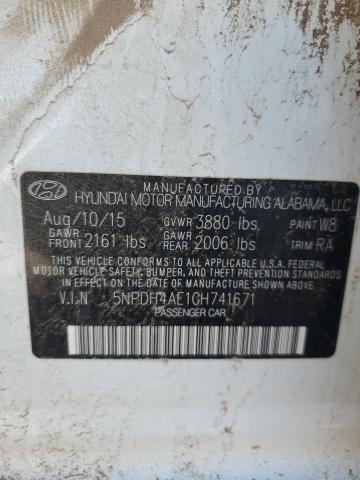 Photo 11 VIN: 5NPDH4AE1GH741671 - HYUNDAI ELANTRA SE 