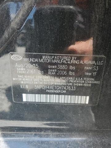 Photo 11 VIN: 5NPDH4AE1GH747633 - HYUNDAI ELANTRA 