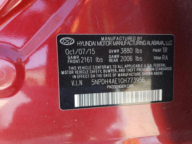 Photo 11 VIN: 5NPDH4AE1GH773956 - HYUNDAI ELANTRA SE 