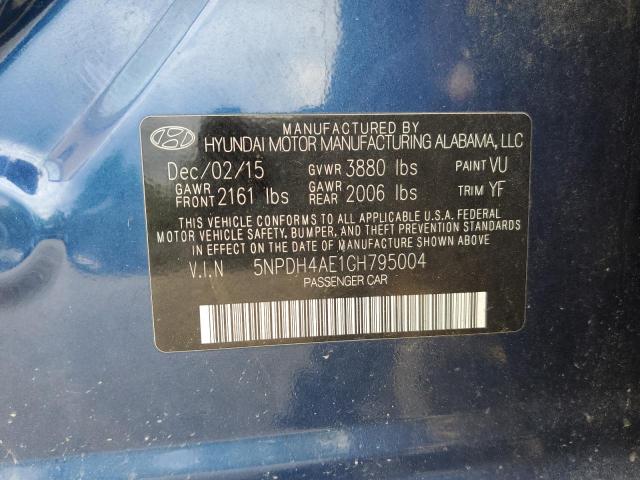 Photo 12 VIN: 5NPDH4AE1GH795004 - HYUNDAI ELANTRA SE 