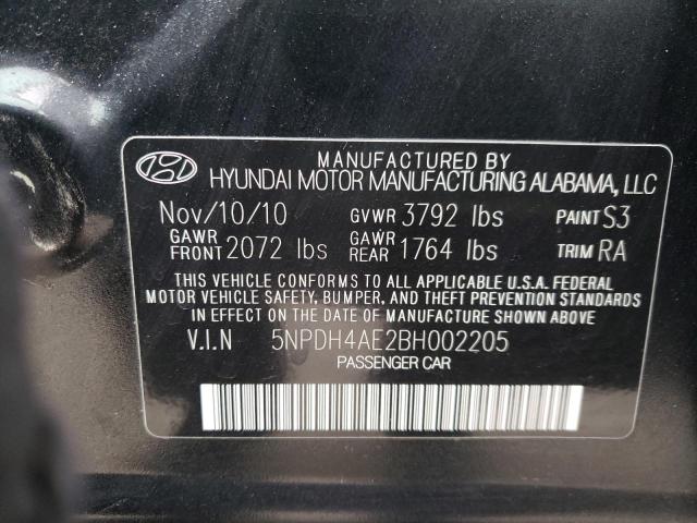 Photo 9 VIN: 5NPDH4AE2BH002205 - HYUNDAI ELANTRA GL 