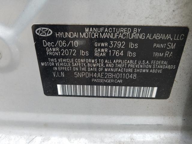 Photo 9 VIN: 5NPDH4AE2BH011048 - HYUNDAI ELANTRA GL 