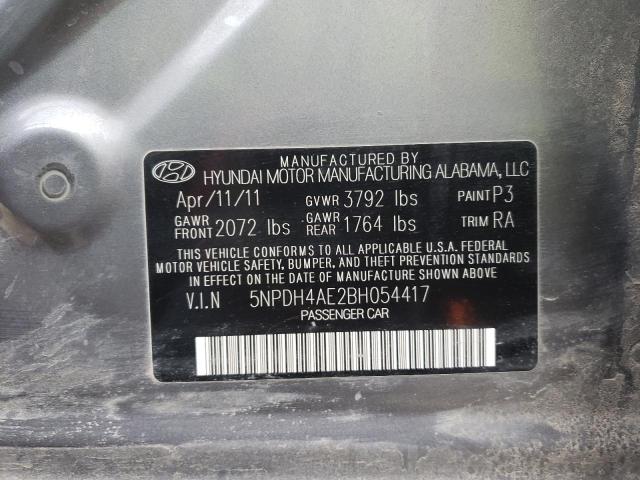 Photo 9 VIN: 5NPDH4AE2BH054417 - HYUNDAI ELANTRA GL 