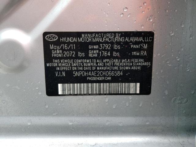 Photo 9 VIN: 5NPDH4AE2CH066584 - HYUNDAI ELANTRA GL 