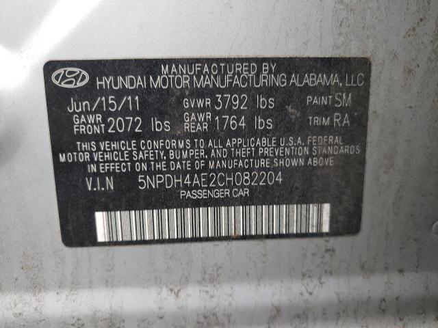 Photo 11 VIN: 5NPDH4AE2CH082204 - HYUNDAI ELANTRA GL 