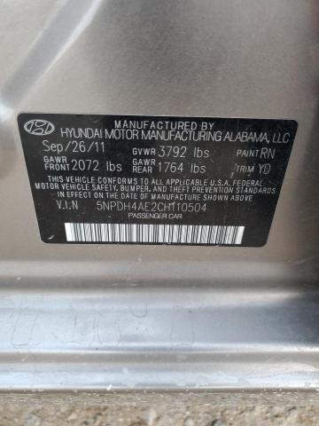 Photo 12 VIN: 5NPDH4AE2CH110504 - HYUNDAI ELANTRA 