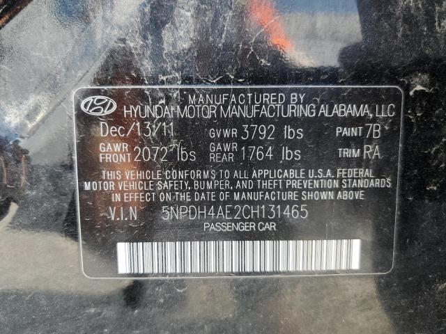 Photo 11 VIN: 5NPDH4AE2CH131465 - HYUNDAI ELANTRA GL 