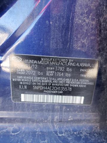 Photo 9 VIN: 5NPDH4AE2CH135578 - HYUNDAI ELANTRA GL 