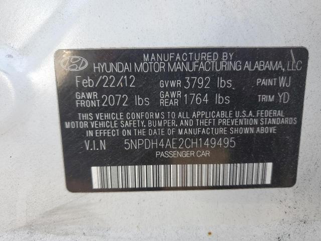 Photo 11 VIN: 5NPDH4AE2CH149495 - HYUNDAI ELANTRA GL 