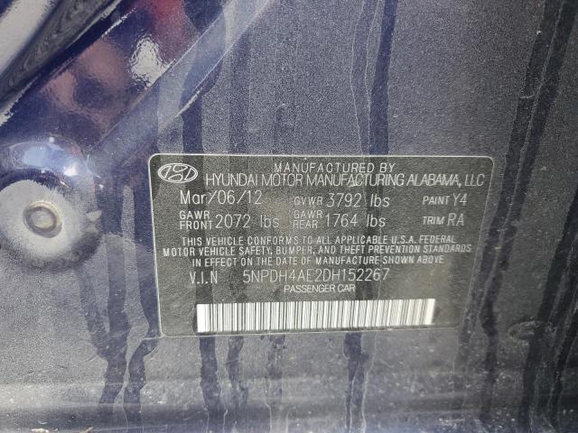 Photo 11 VIN: 5NPDH4AE2DH152267 - HYUNDAI ELANTRA 