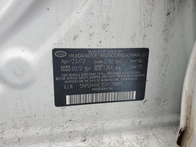 Photo 11 VIN: 5NPDH4AE2DH170669 - HYUNDAI ELANTRA GL 