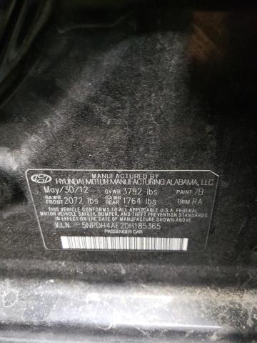 Photo 9 VIN: 5NPDH4AE2DH185365 - HYUNDAI ELANTRA GL 