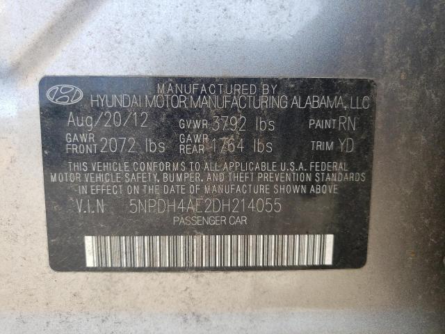 Photo 11 VIN: 5NPDH4AE2DH214055 - HYUNDAI ELANTRA GL 