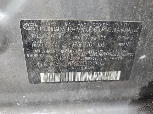 Photo 11 VIN: 5NPDH4AE2DH219482 - HYUNDAI ELANTRA 