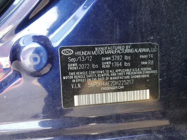 Photo 11 VIN: 5NPDH4AE2DH225217 - HYUNDAI ELANTRA 