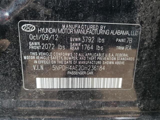 Photo 11 VIN: 5NPDH4AE2DH236184 - HYUNDAI ELANTRA GL 