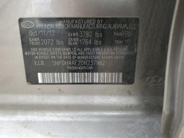 Photo 11 VIN: 5NPDH4AE2DH237982 - HYUNDAI ELANTRA 