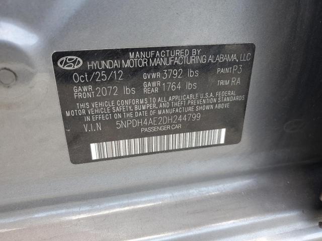 Photo 12 VIN: 5NPDH4AE2DH244799 - HYUNDAI ELANTRA 