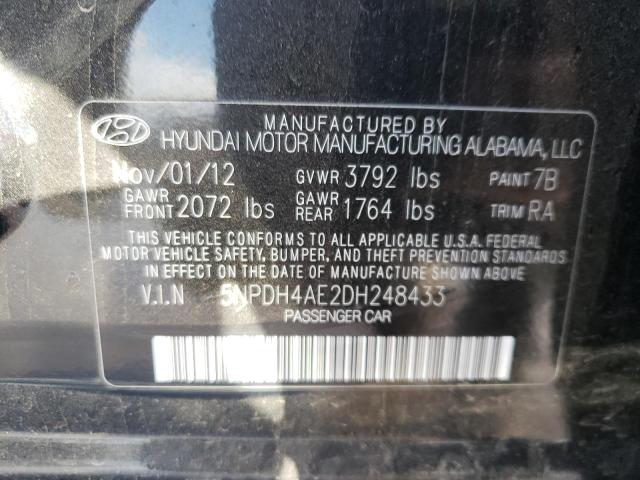 Photo 11 VIN: 5NPDH4AE2DH248433 - HYUNDAI ELANTRA GL 