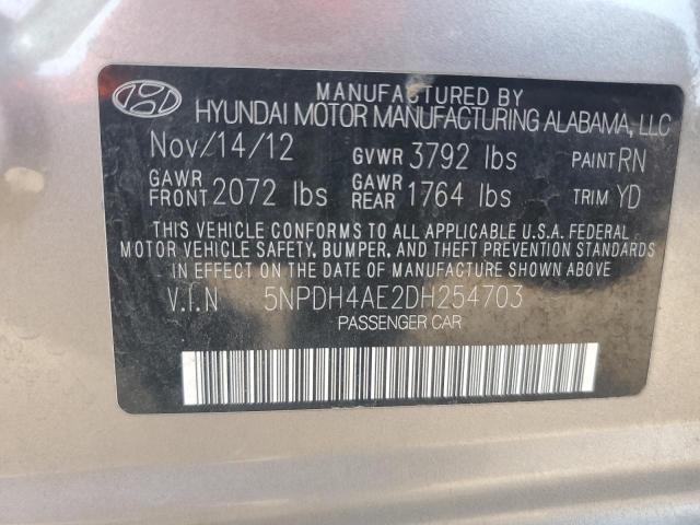 Photo 11 VIN: 5NPDH4AE2DH254703 - HYUNDAI ELANTRA GL 