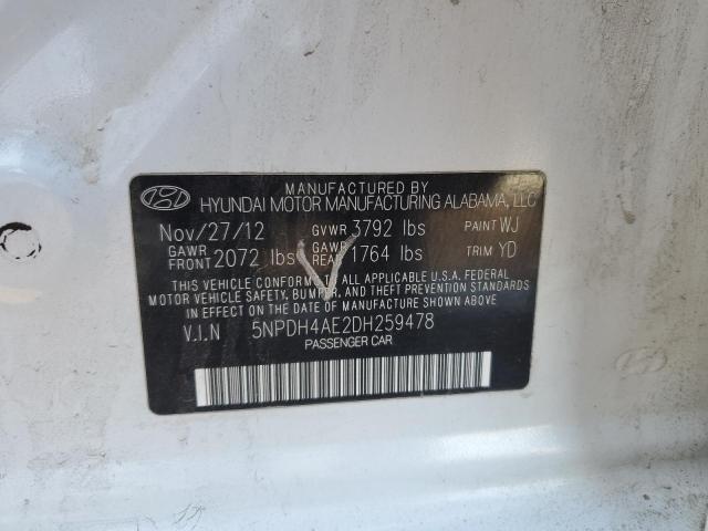 Photo 11 VIN: 5NPDH4AE2DH259478 - HYUNDAI ELANTRA 