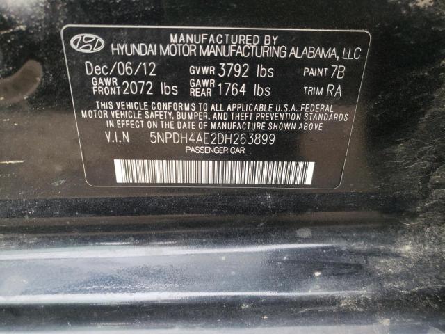 Photo 9 VIN: 5NPDH4AE2DH263899 - HYUNDAI ELANTRA GL 