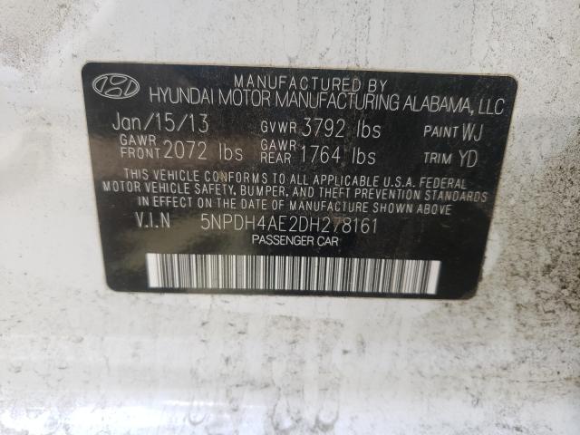 Photo 9 VIN: 5NPDH4AE2DH278161 - HYUNDAI ELANTRA GL 