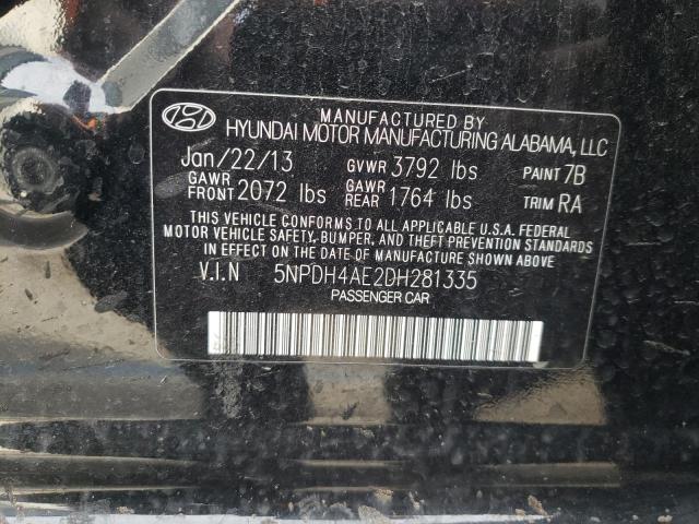 Photo 11 VIN: 5NPDH4AE2DH281335 - HYUNDAI ELANTRA 