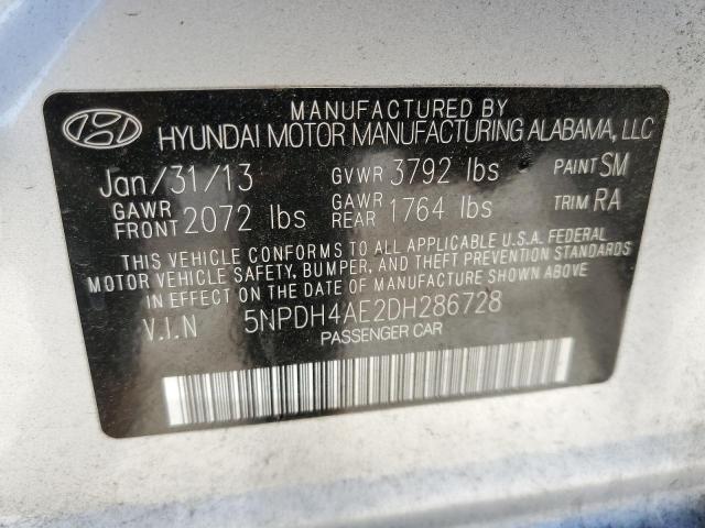 Photo 11 VIN: 5NPDH4AE2DH286728 - HYUNDAI ELANTRA GL 