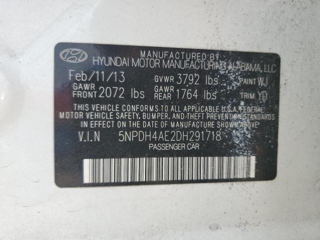 Photo 11 VIN: 5NPDH4AE2DH291718 - HYUNDAI ELANTRA GL 