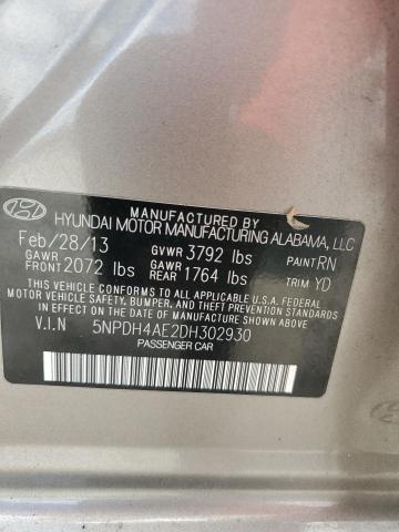 Photo 11 VIN: 5NPDH4AE2DH302930 - HYUNDAI ELANTRA GL 