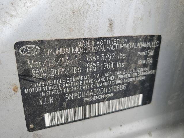 Photo 12 VIN: 5NPDH4AE2DH310686 - HYUNDAI ELANTRA 