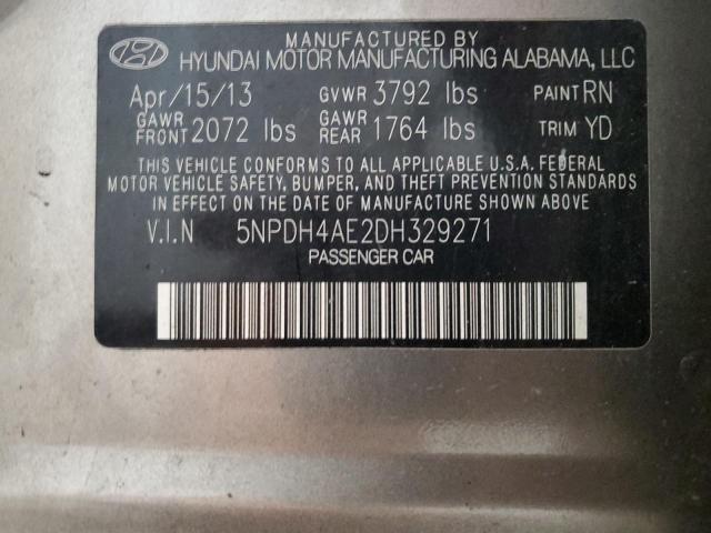 Photo 11 VIN: 5NPDH4AE2DH329271 - HYUNDAI ELANTRA GL 