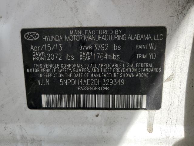 Photo 9 VIN: 5NPDH4AE2DH329349 - HYUNDAI ELANTRA GL 