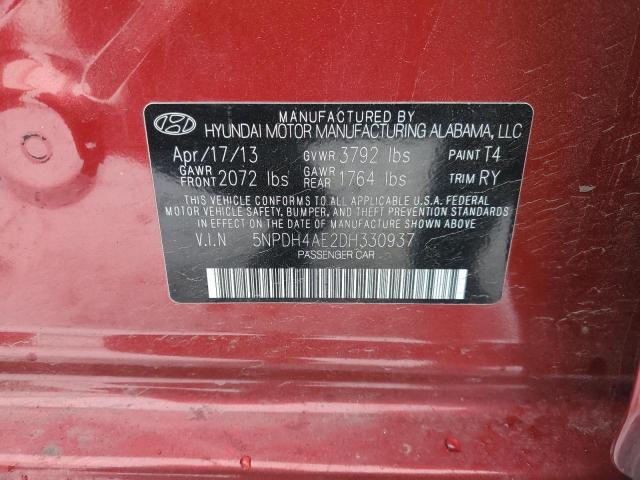 Photo 12 VIN: 5NPDH4AE2DH330937 - HYUNDAI ELANTRA GL 