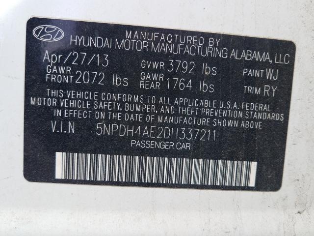 Photo 9 VIN: 5NPDH4AE2DH337211 - HYUNDAI ELANTRA 